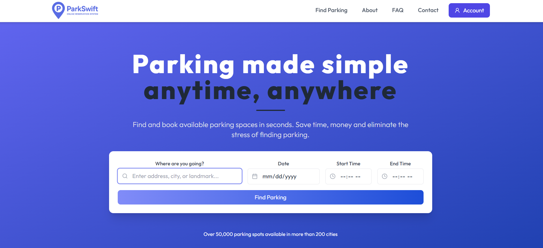 ParkSwift – Online Parking Reservation System screenshot